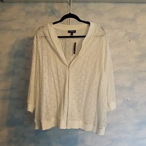 Zipper lacey overlay